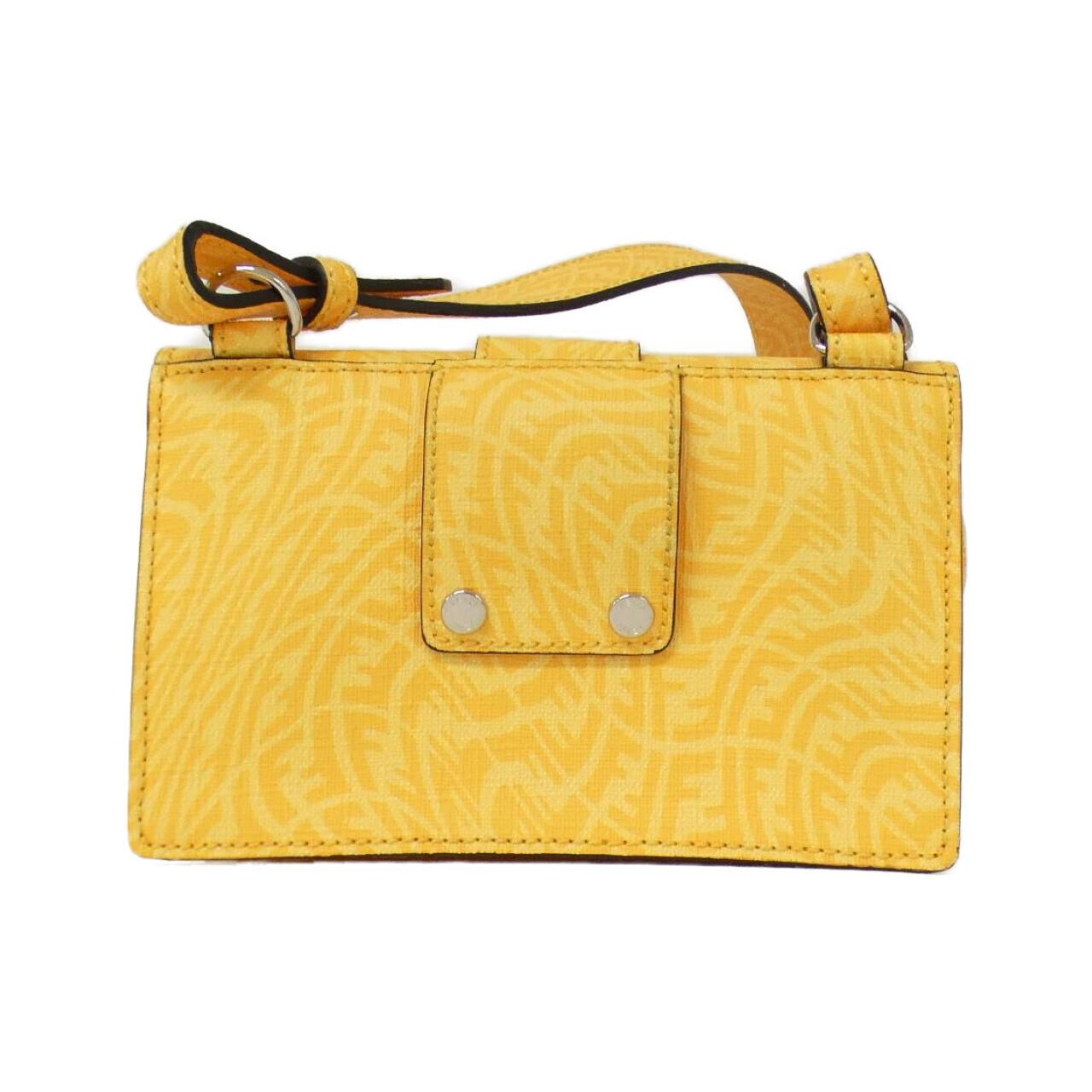 Fendi Baguette Coated Shoulder Bag Canvas
