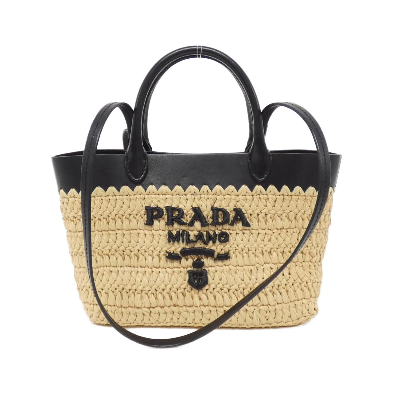 Prada 1Bg501 Crochet Bag Vitello Travel Bag
