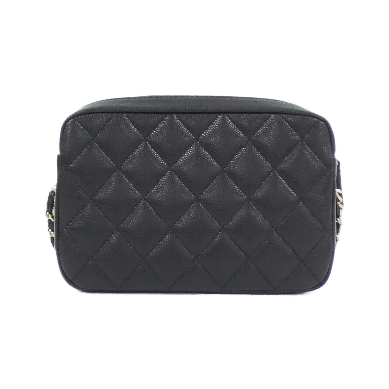 Chanel Timeless Classic Line Caviar Skin Chain Clutch