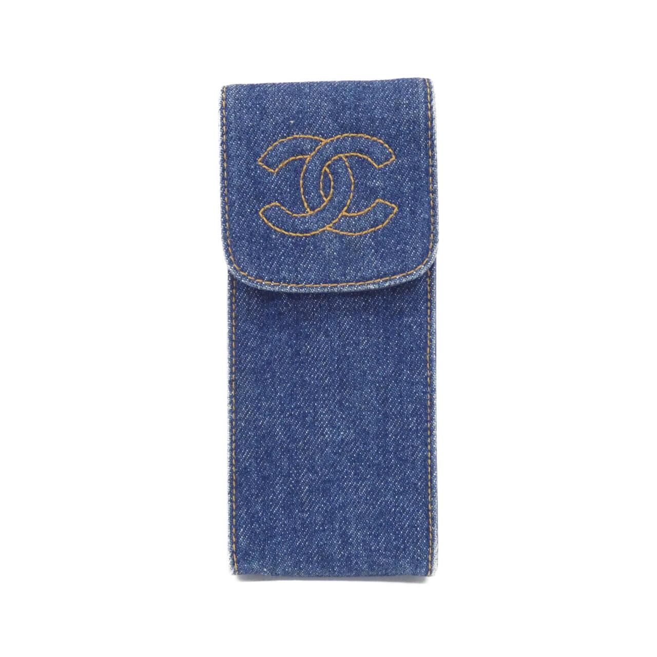 Chanel Timeless Cc Line Denim Pouch Bag