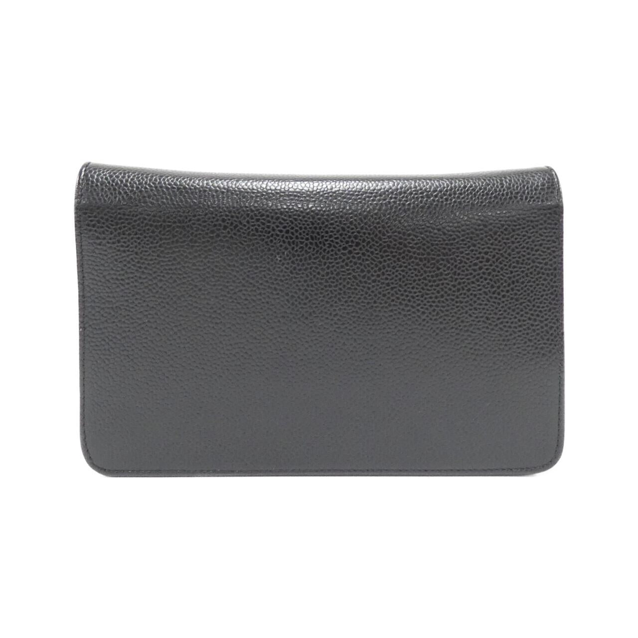 Chanel Timeless CC Line Caviar Skin Chain Wallet