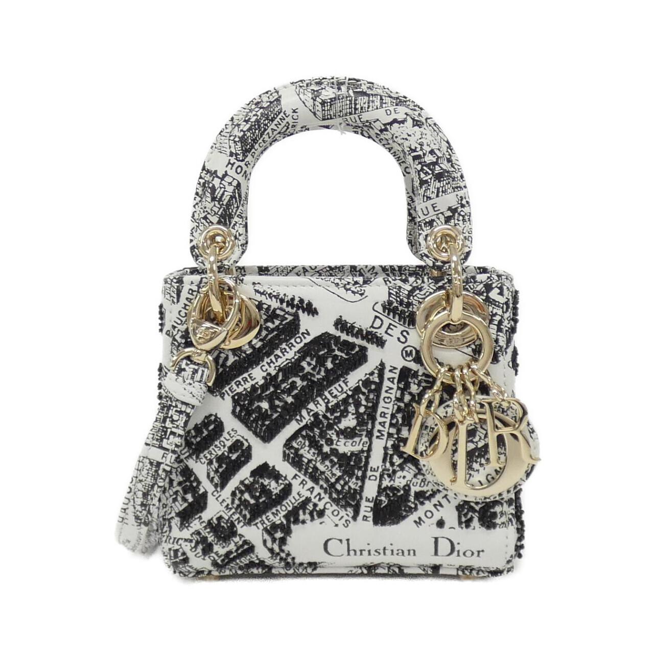 Dior Christian Plan De Paris Lady Bag Leather Travel Bag