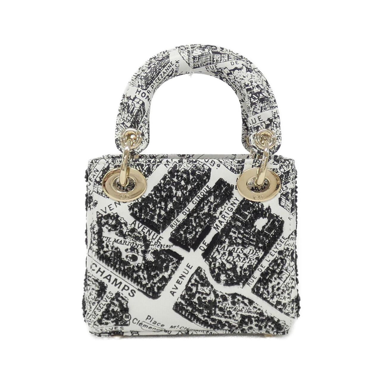 Dior Christian Plan De Paris Lady Bag Leather Travel Bag