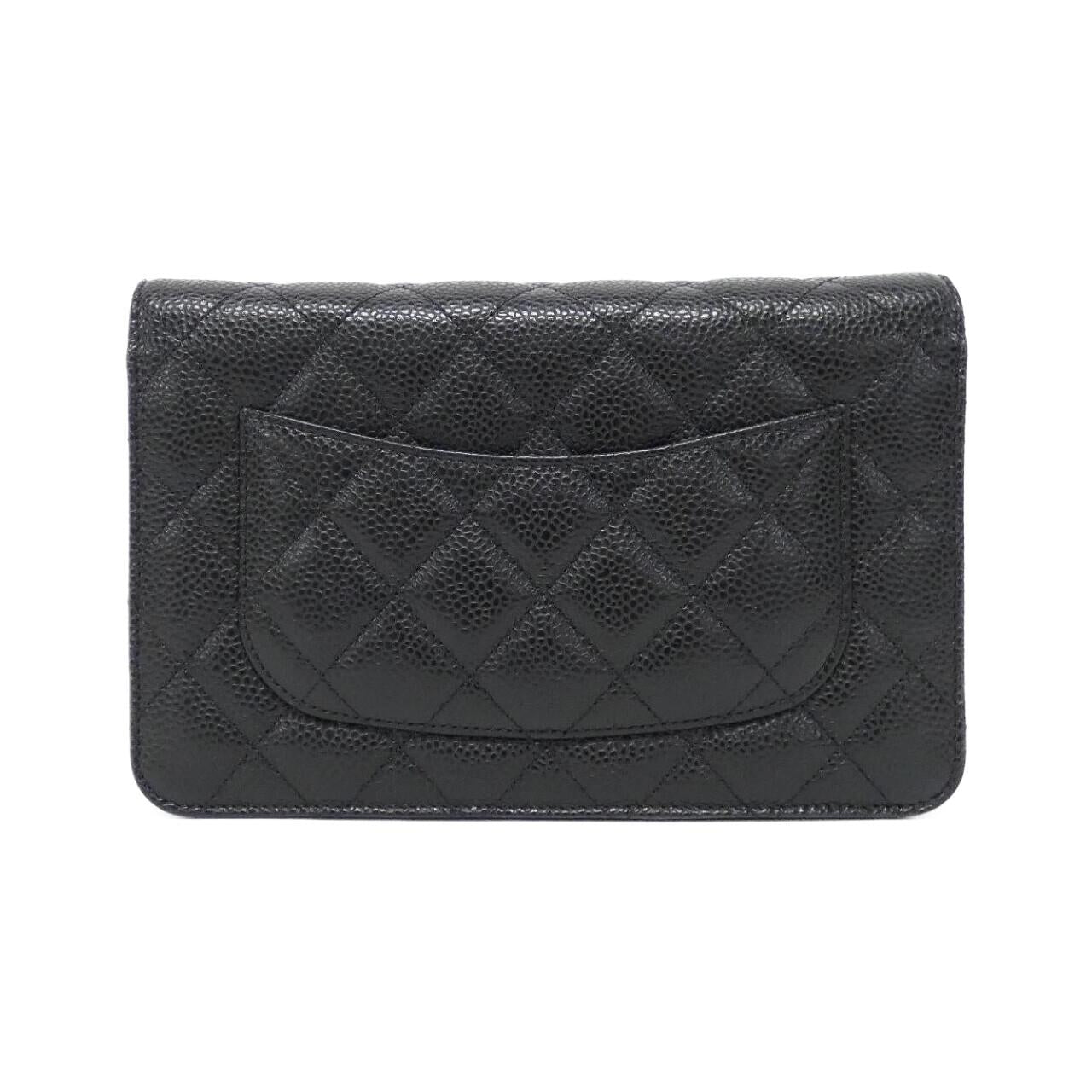 Chanel Timeless Classic Caviar Skin Chain Wallet
