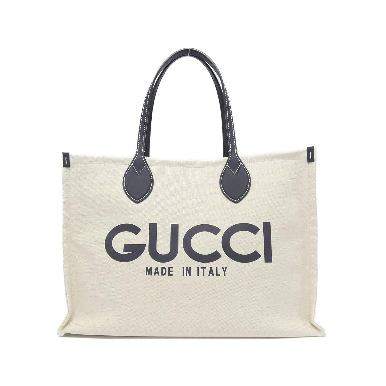 Gucci Facvw Cotton Linen Bag Limited Leather Canvas Travel Bag