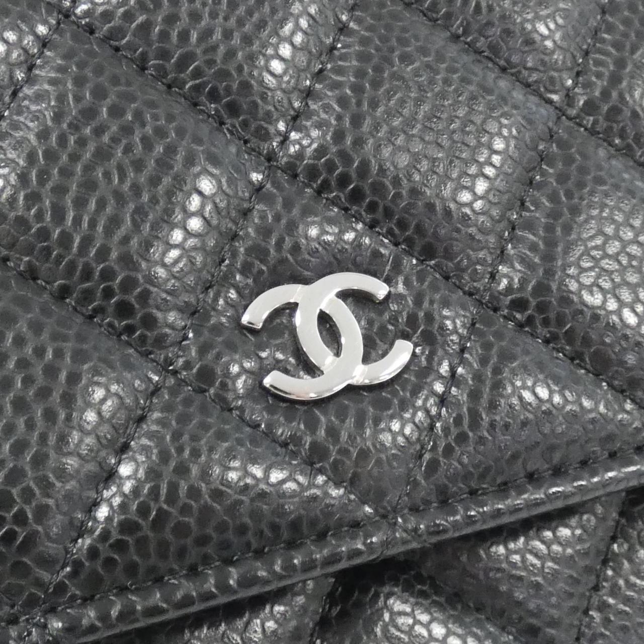 Chanel Timeless Classic Caviar Skin Wallet on Chain