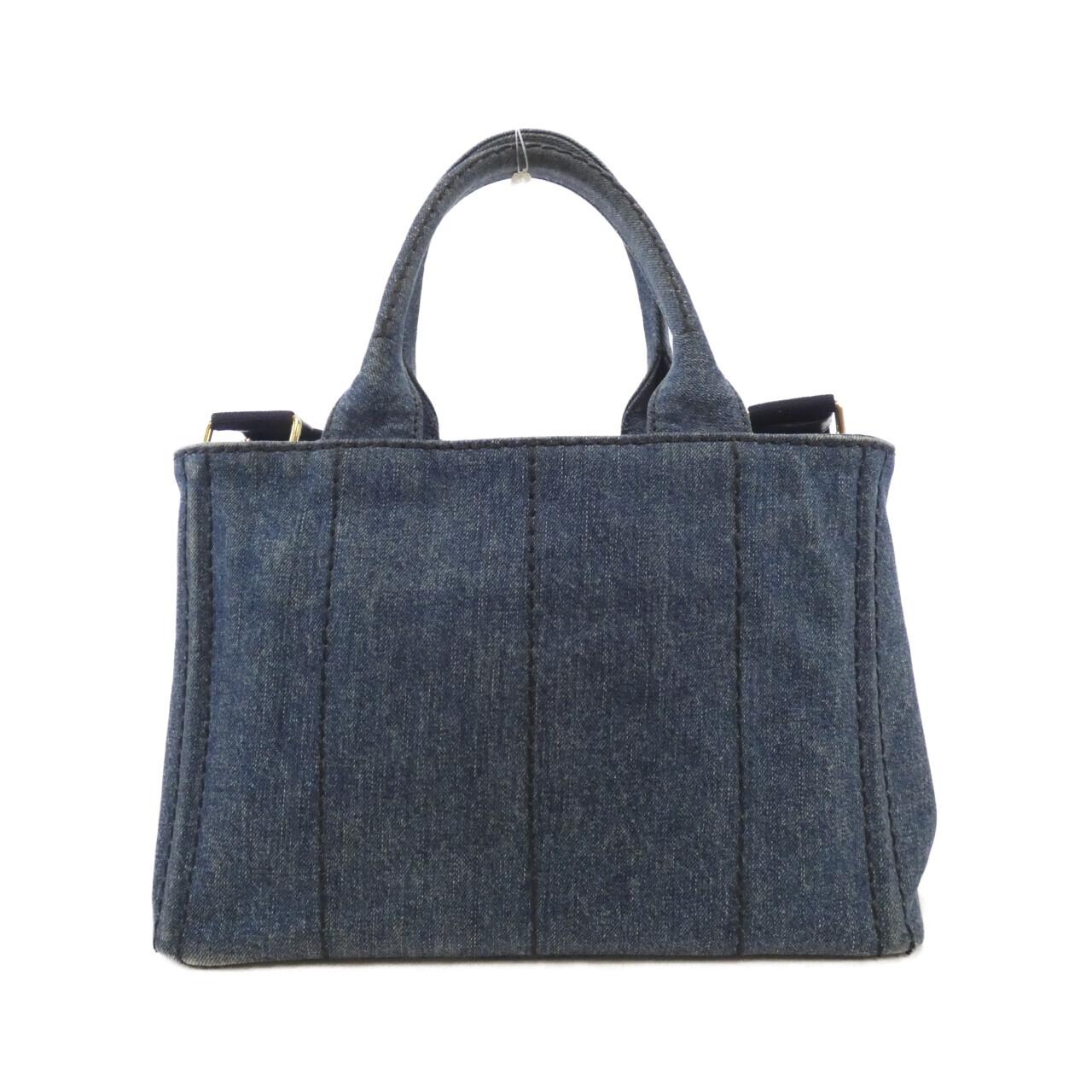 Prada 1Bg439 Bag Denim Travel Bag