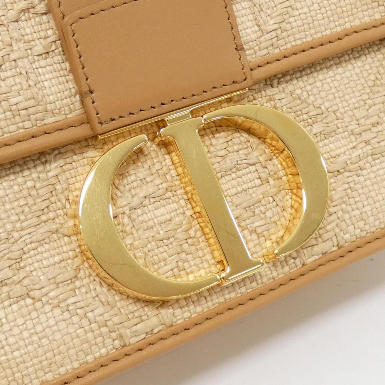 Dior Christian Montaigne Shoulder Bag Raffia