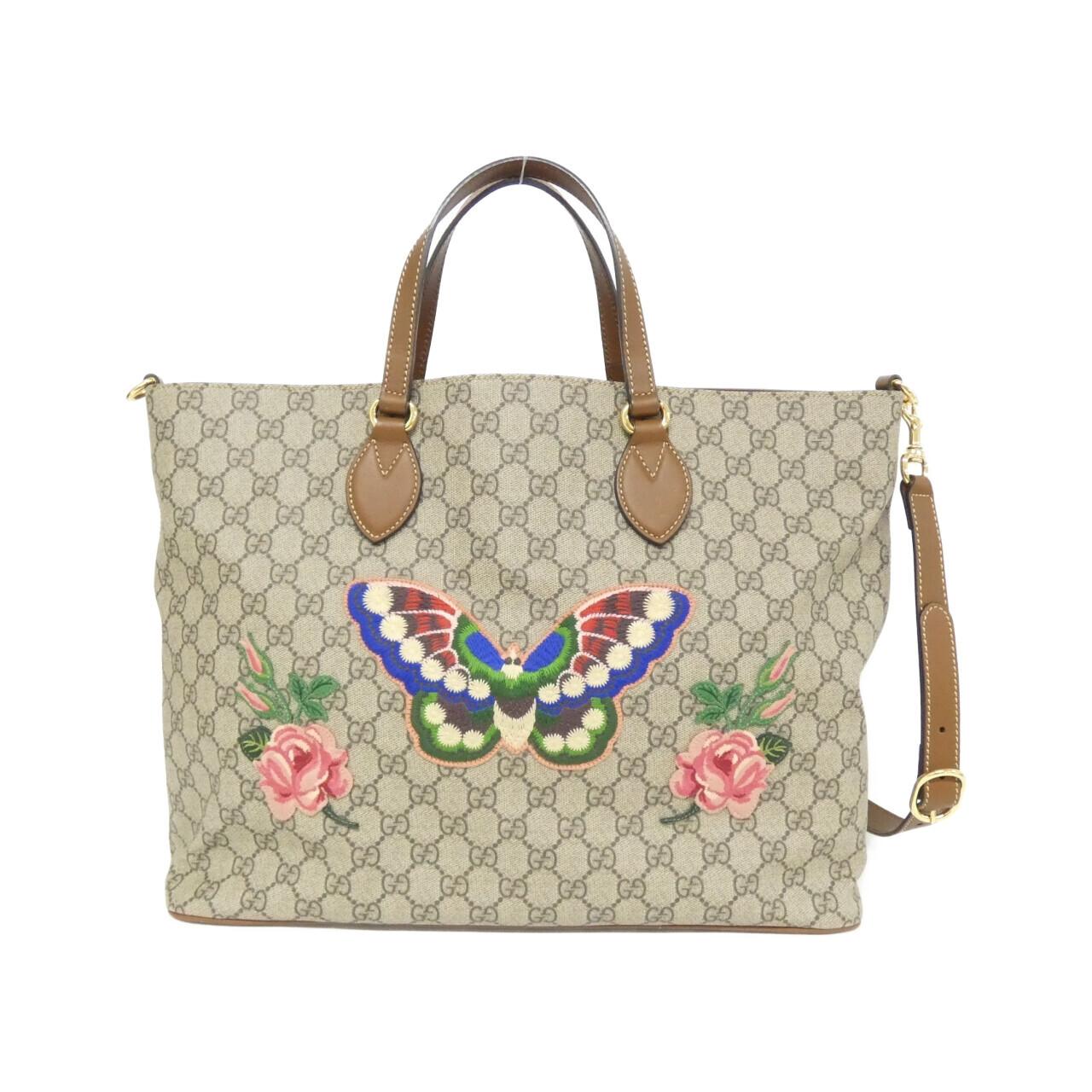 Gucci Soft Supreme Bag Canvas Travel Bag