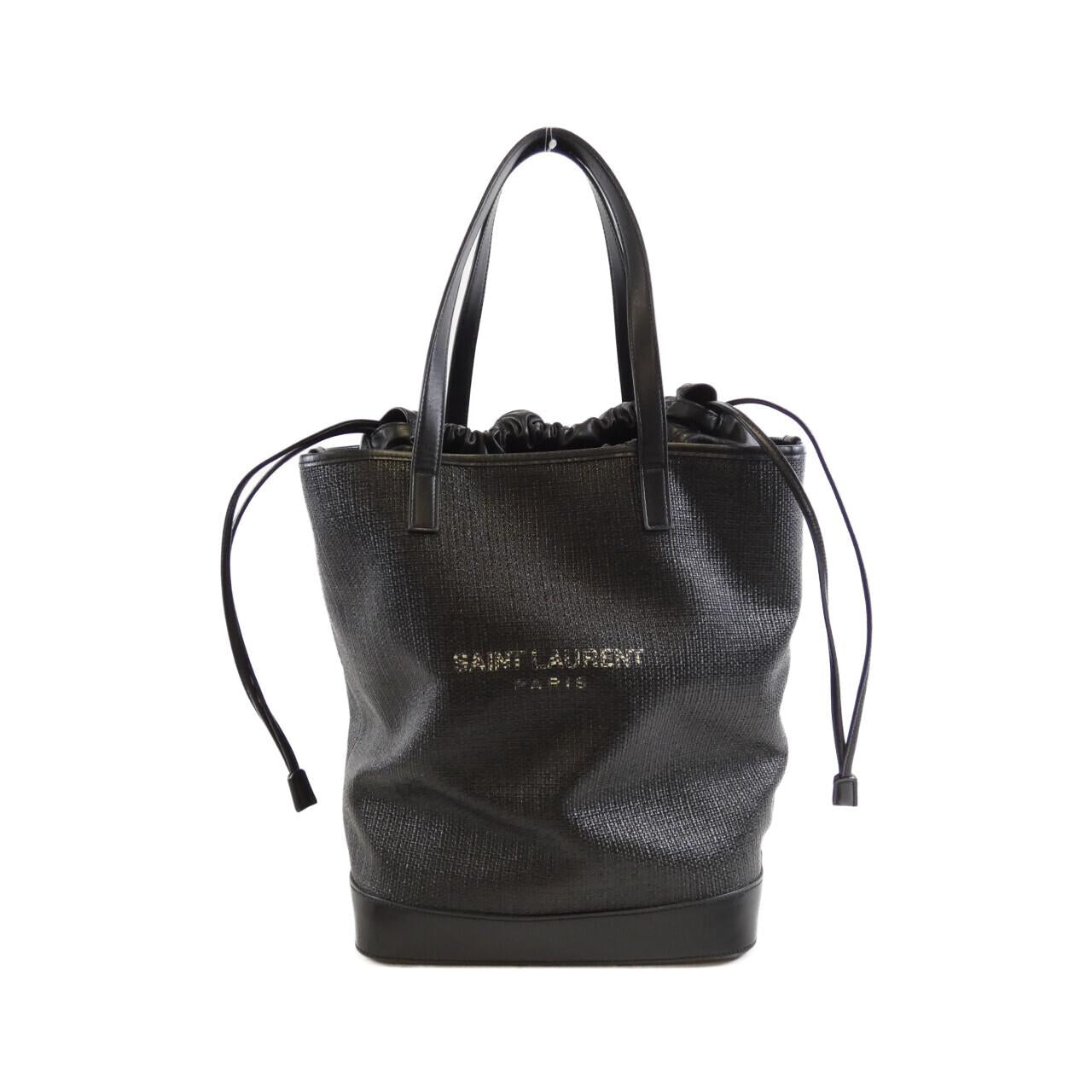 YSL Saint Laurent Teddy Rayon Calf Bag Raffia Travel Bag
