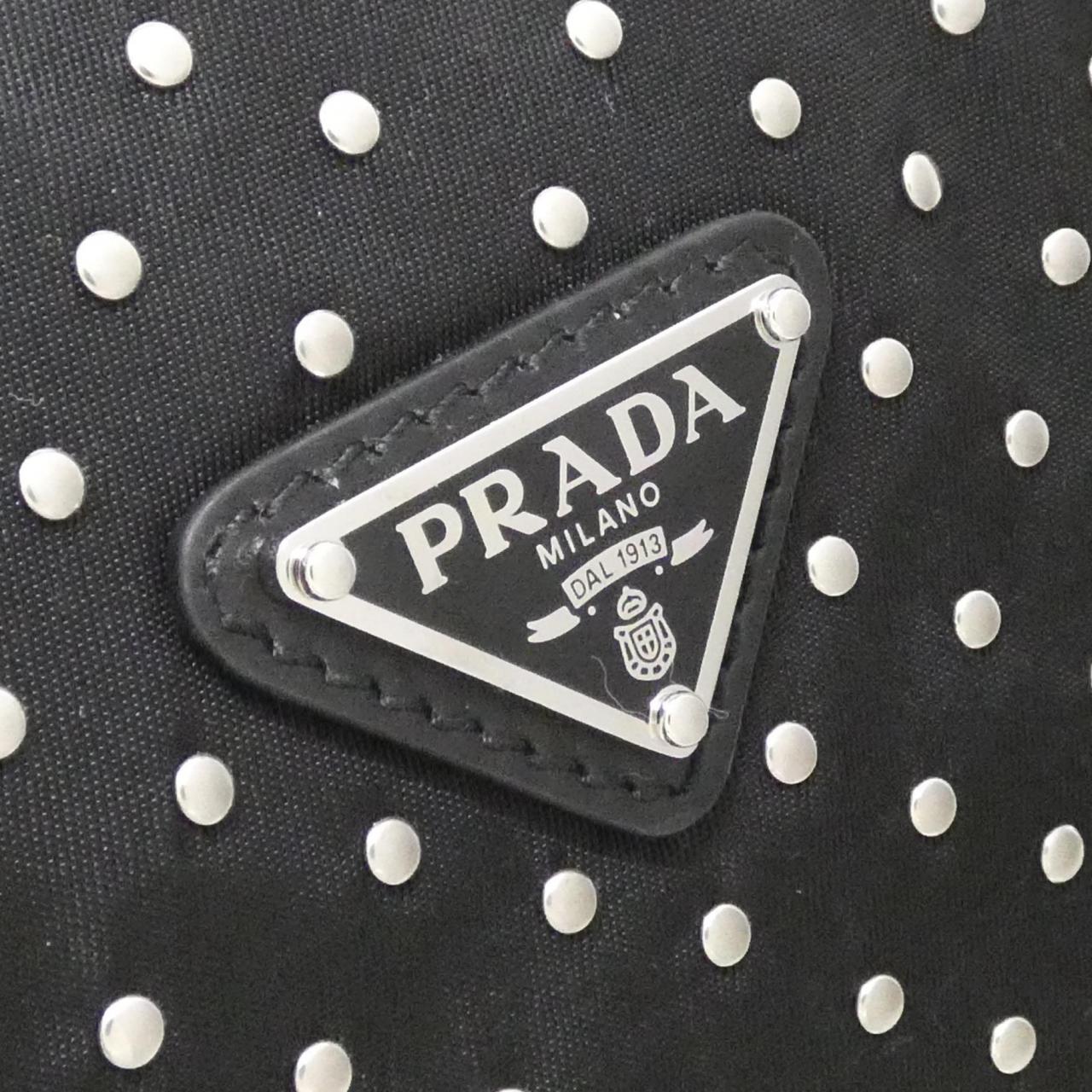 Prada 1Bc515 Vela Borchie Shoulder Bag