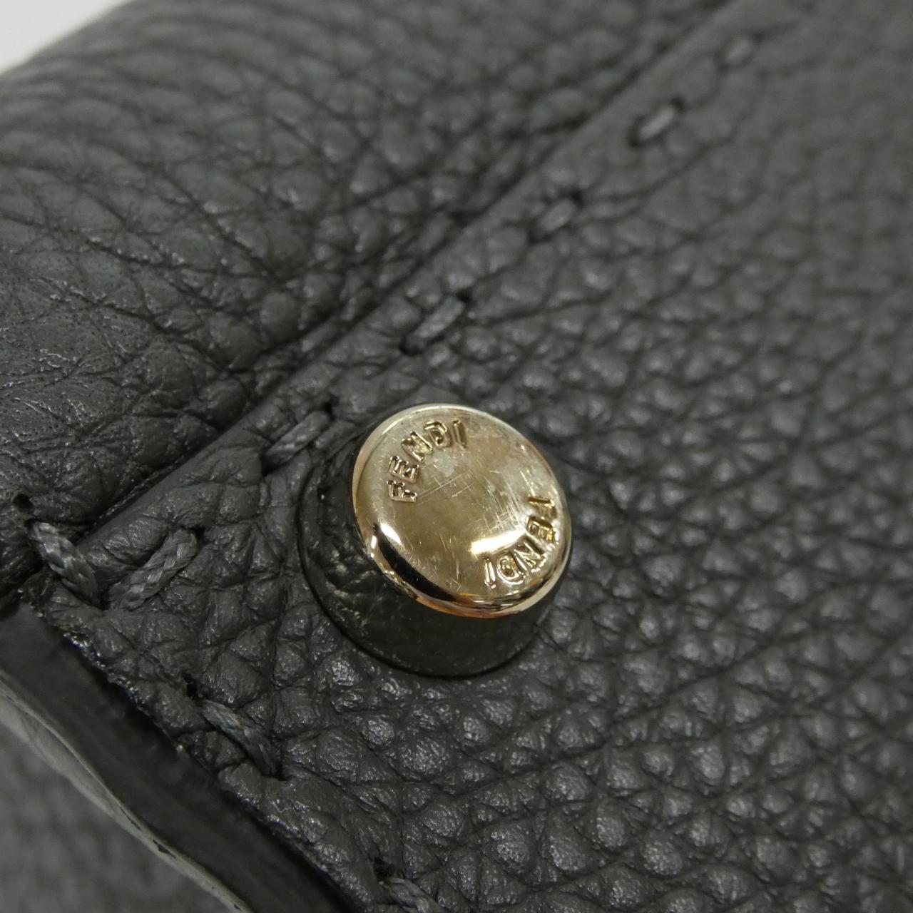 Fendi Selleria Peekaboo Calf Handbag Travel Bag
