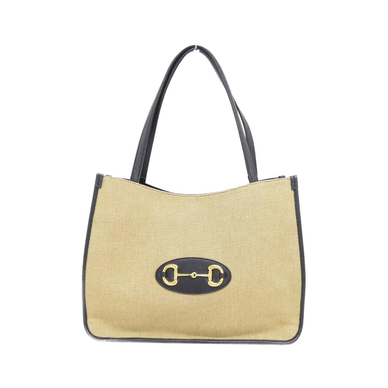 Gucci Gucci Gucci Horsebit 1955 Canvas Leather Bag Travel Bag