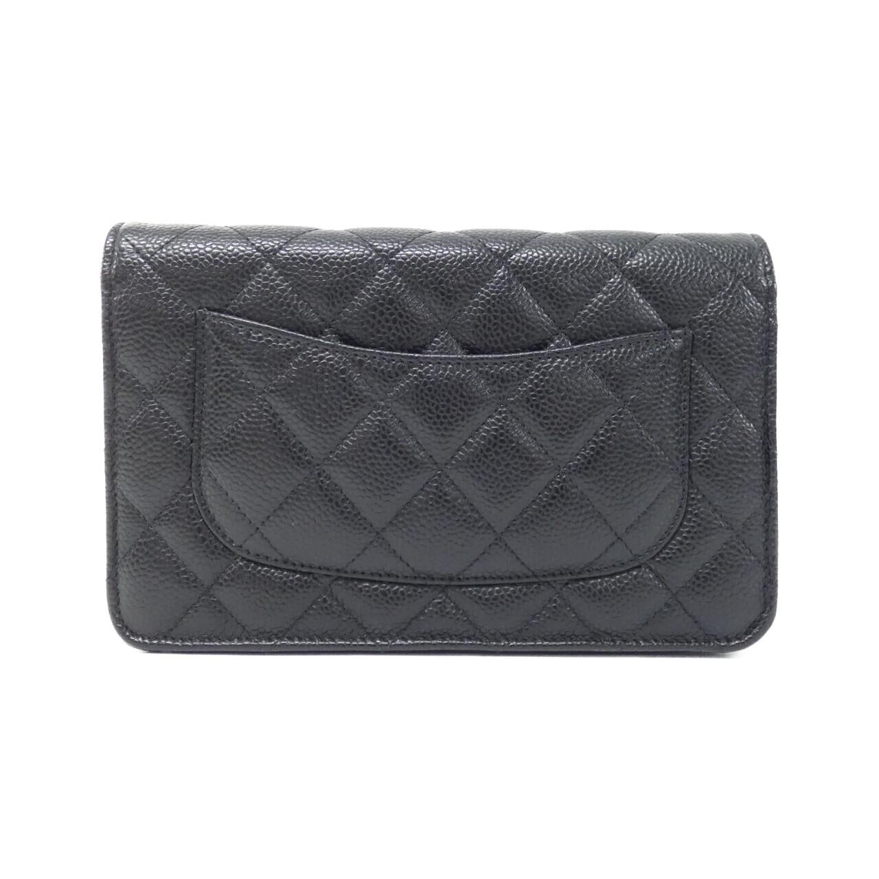 Chanel Timeless Classic Caviar Skin Wallet on Chain