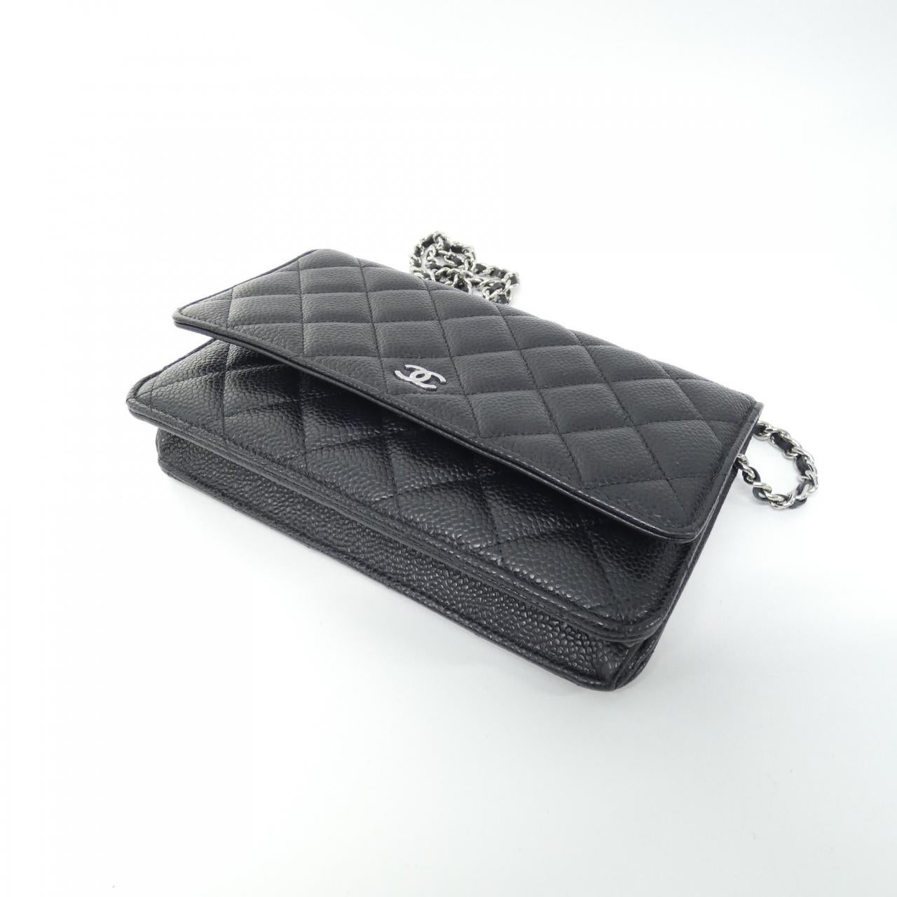 Chanel Timeless Classic Caviar Skin Wallet on Chain