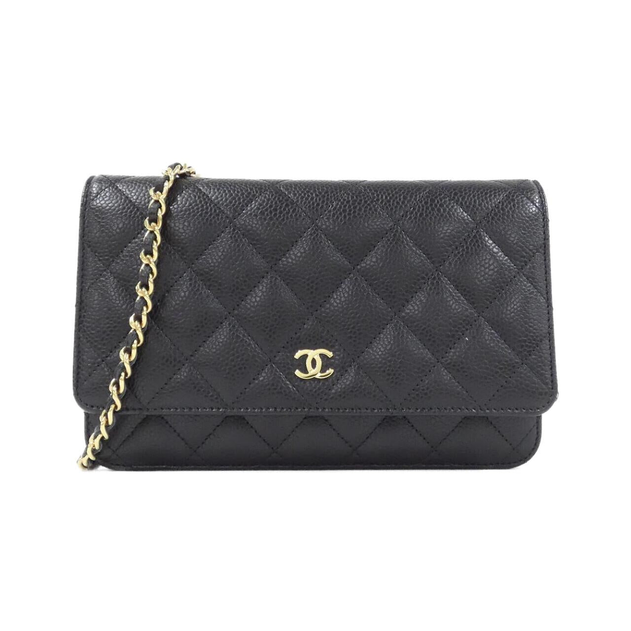 Chanel Timeless Classic Line Caviar Wallet on Chain