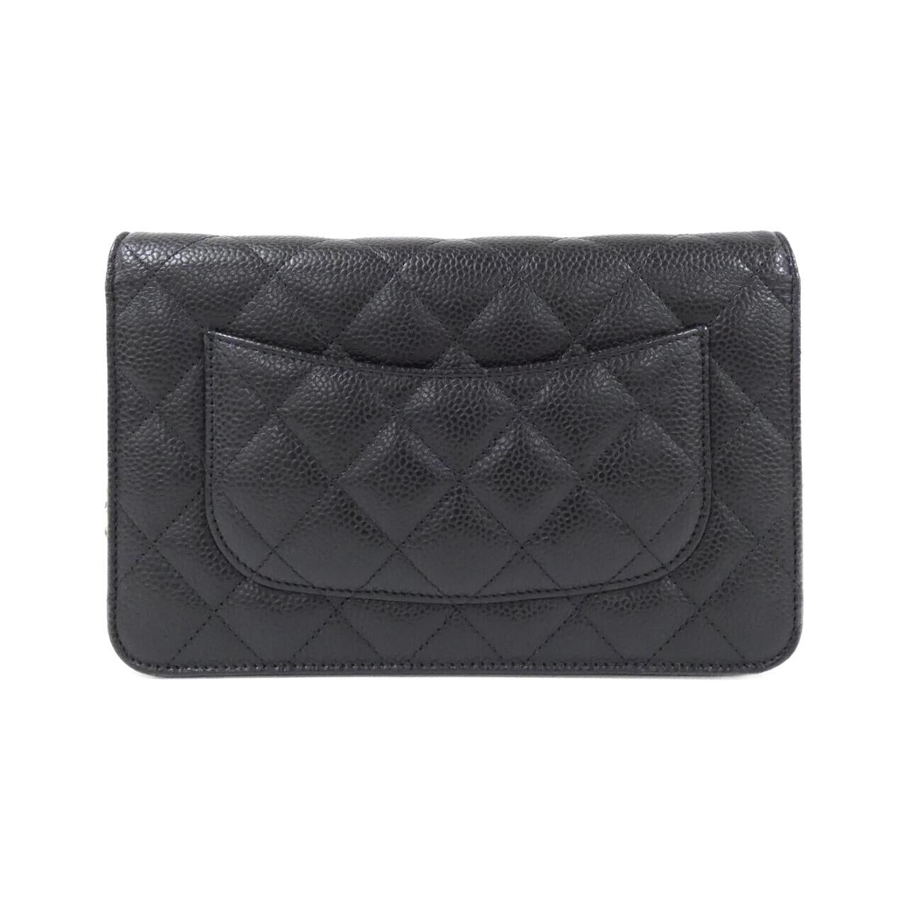 Chanel Timeless Classic Line Caviar Wallet on Chain