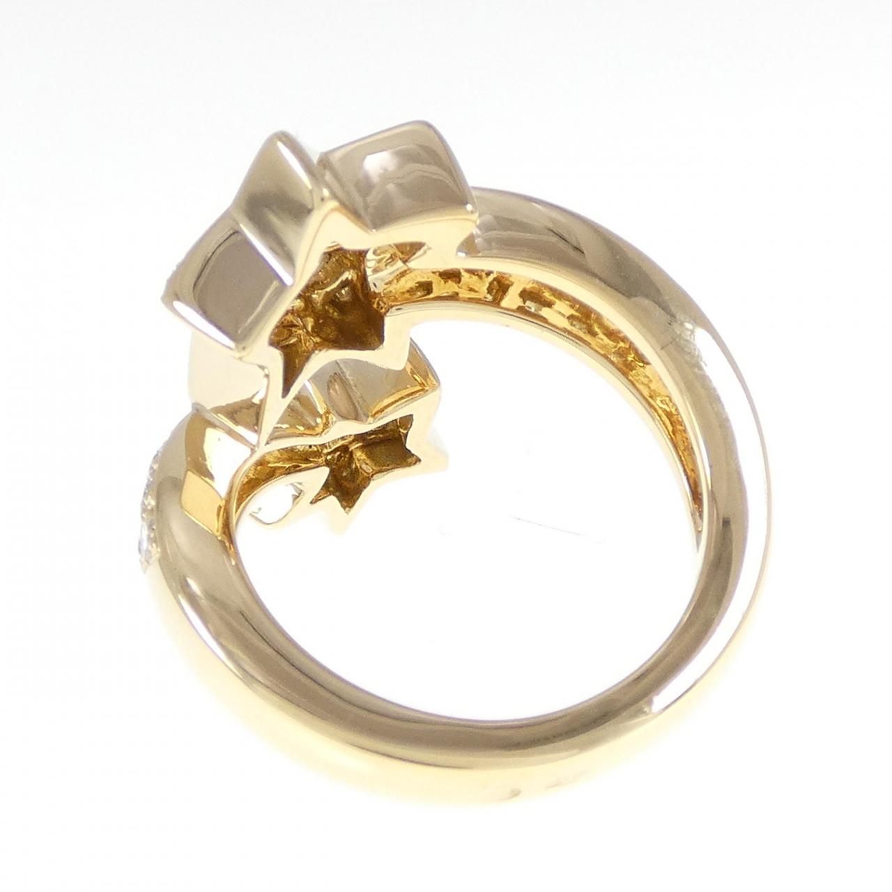 Chanel Twin Comet 750 Yellow Gold Diamond Ring