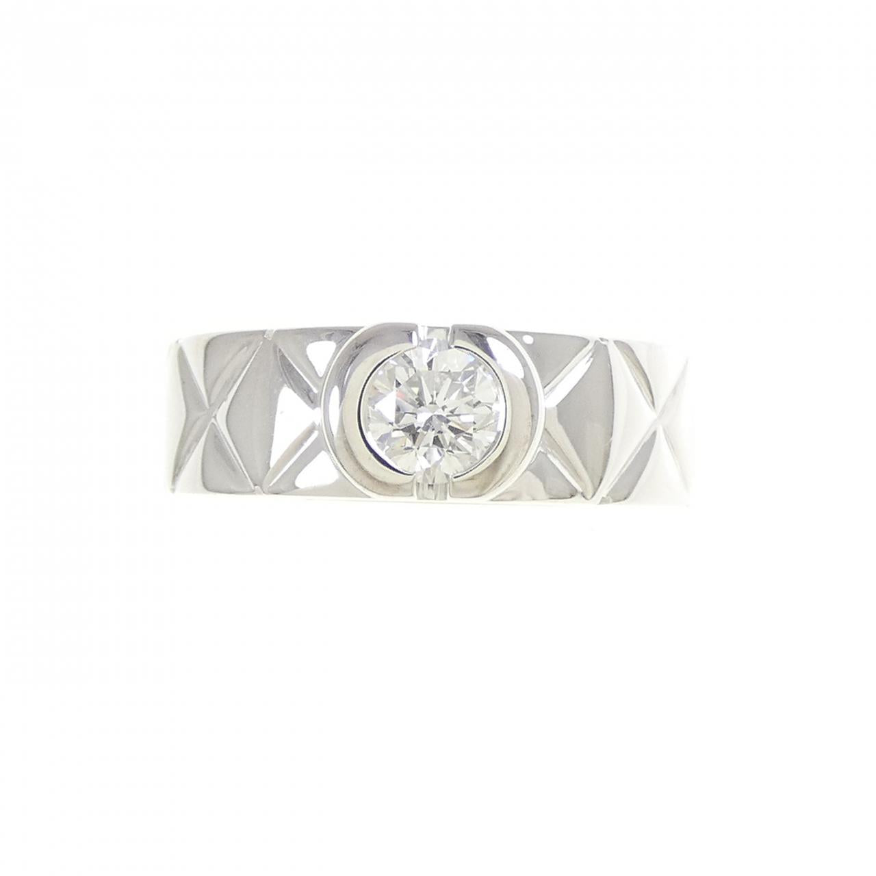 Chanel Matelassé 750 White Gold Diamond Ring