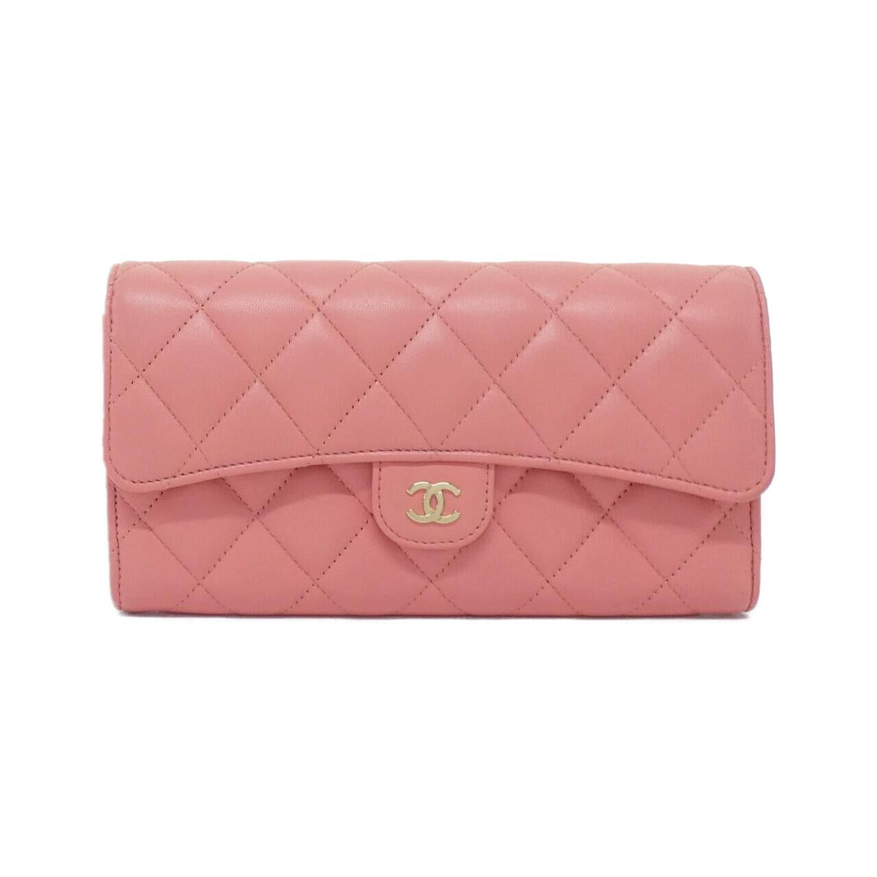 Chanel Timeless Classic Line Lambskin Long Wallet