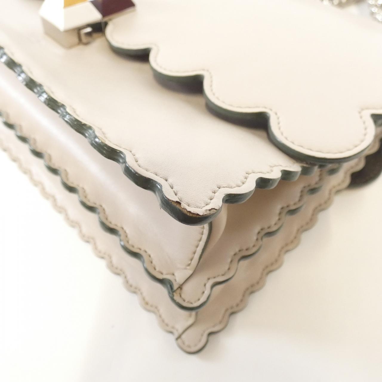 Fendi Kan Calf Shoulder Bag