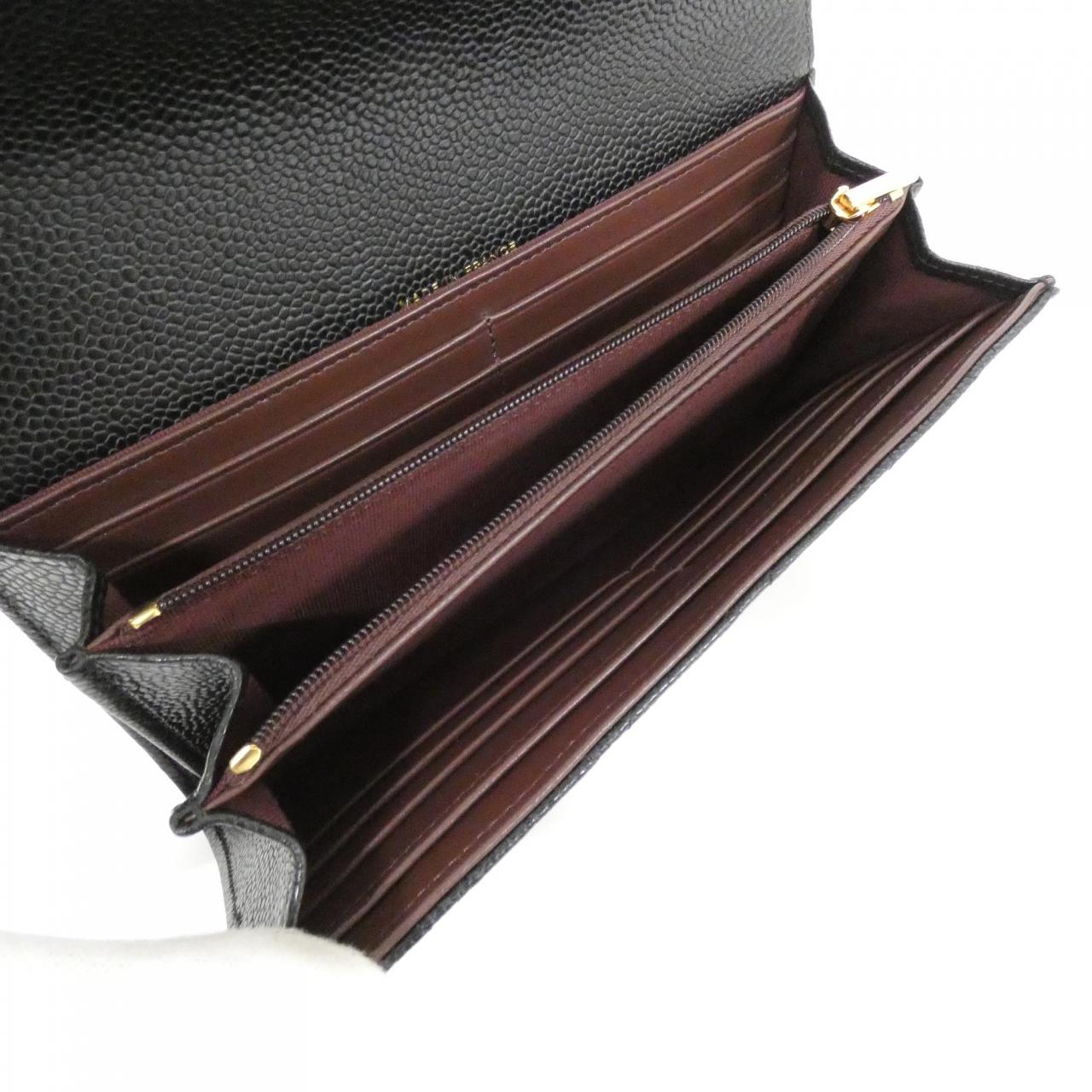 Chanel Timeless Classic Caviar Skin Long Wallet