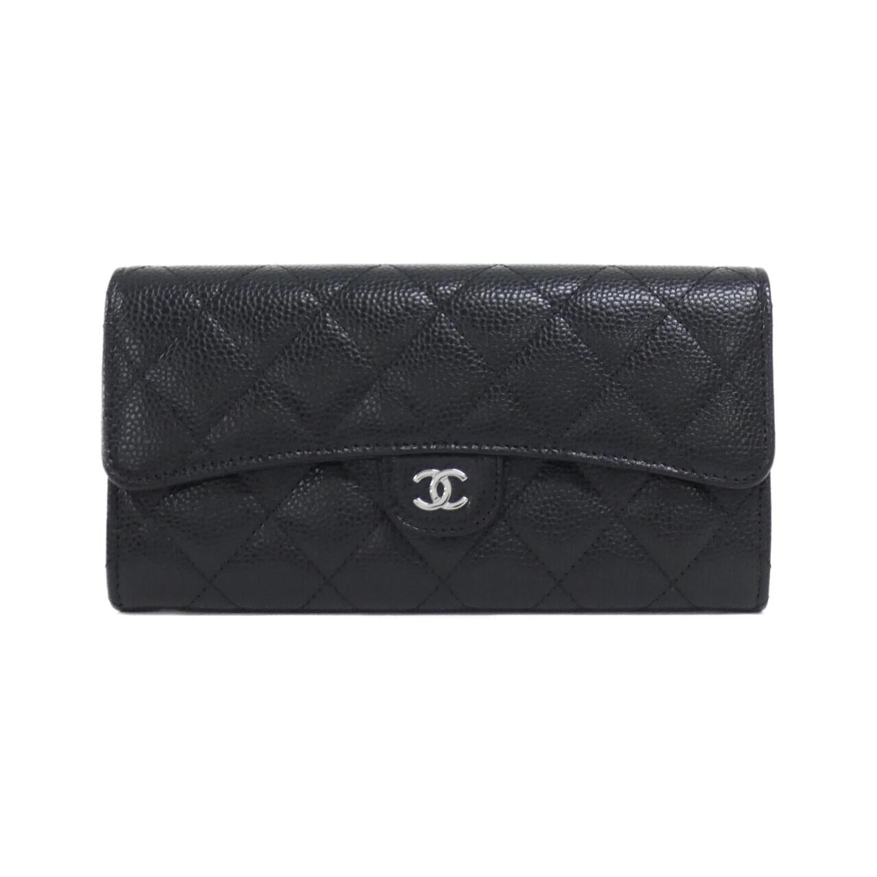 Chanel Timeless Classic Caviar Skin Long Wallet
