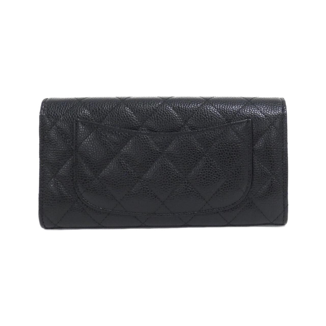 Chanel Timeless Classic Caviar Skin Long Wallet