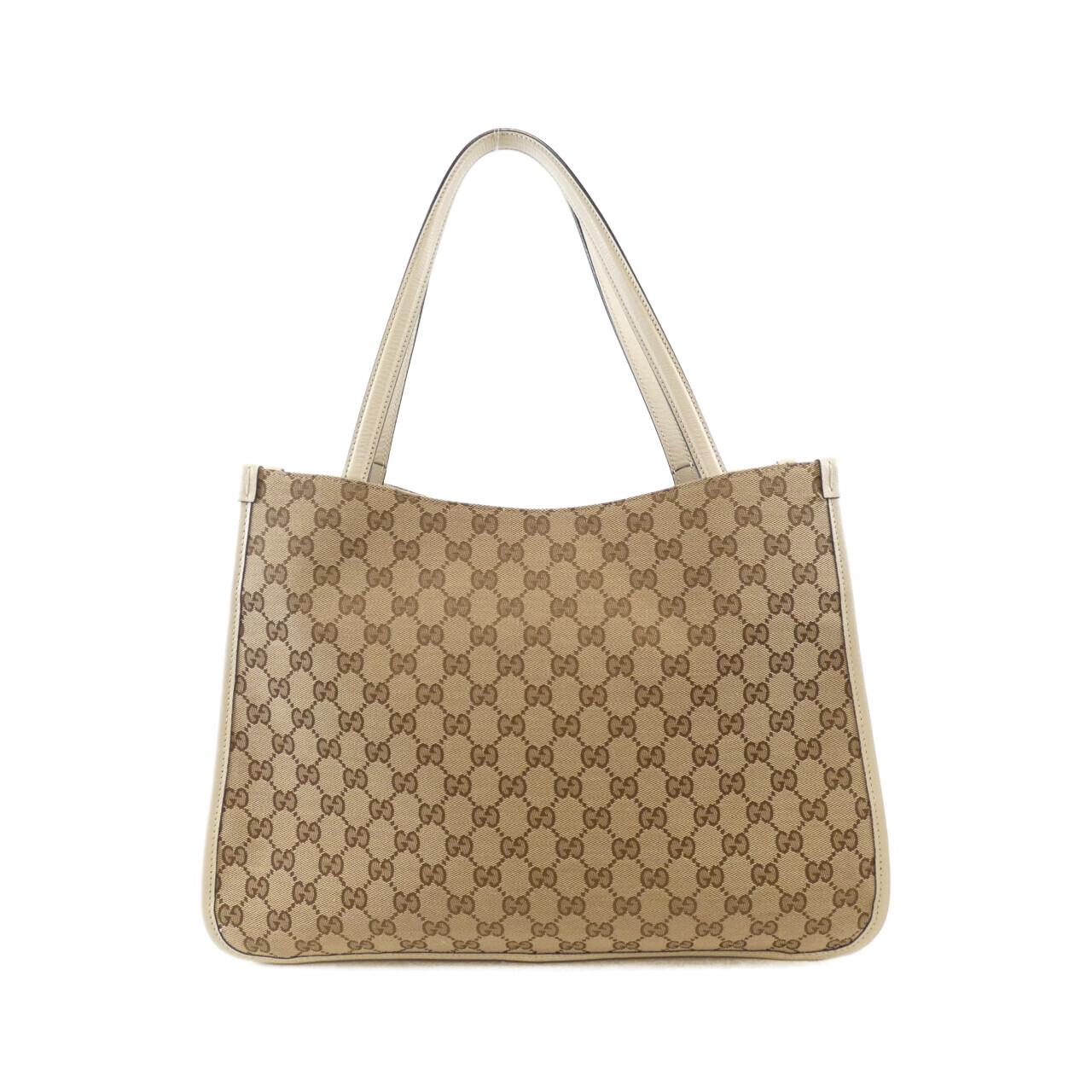 Gucci Horsebit Bag Leather Canvas Travel Bag