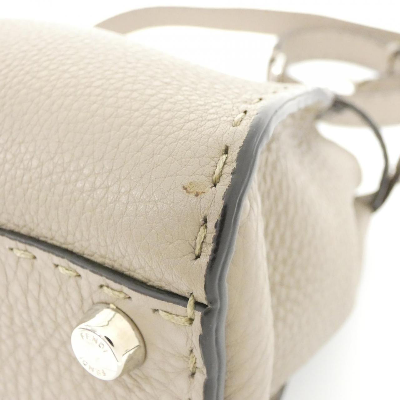 Fendi Selleria Peekaboo Calf Handbag Travel Bag Selleria Calf Bag