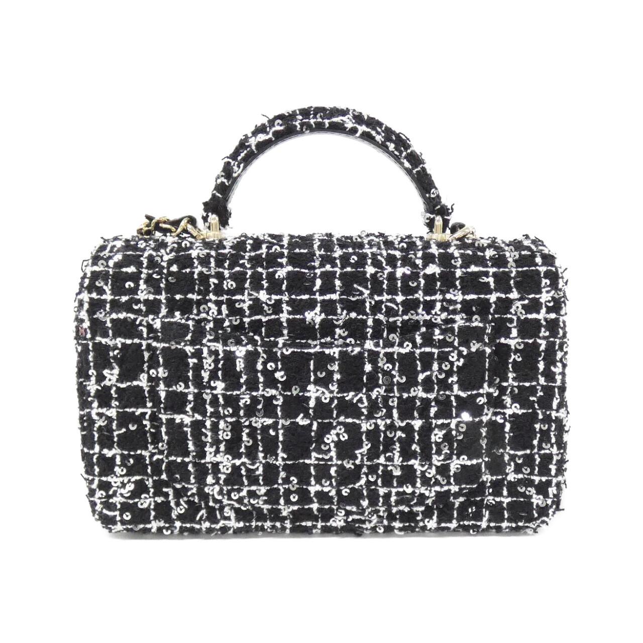 Chanel AS2431 Cotton Tweed Shoulder Bag