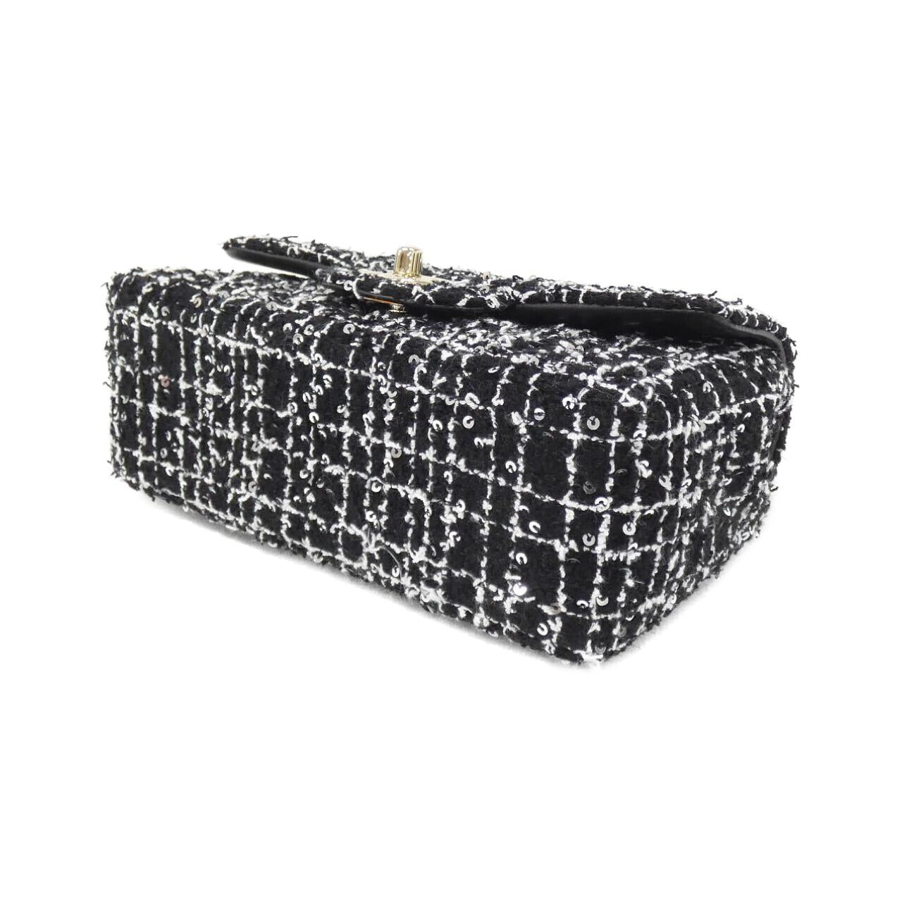 Chanel Cotton Tweed Shoulder Bag