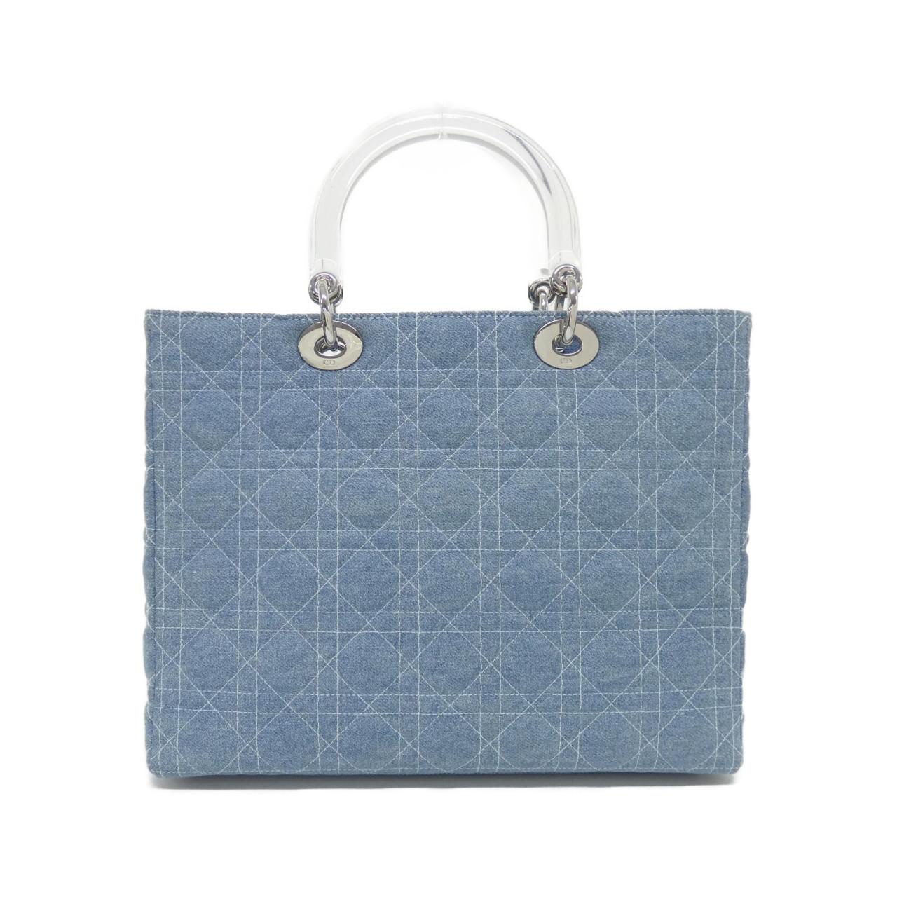 Dior Christian Lady Bag Canvas Denim Travel Bag