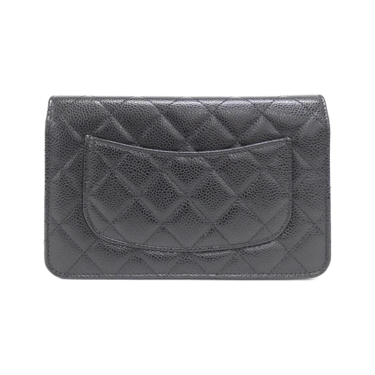 Chanel Timeless Classic Line Caviar Wallet on Chain
