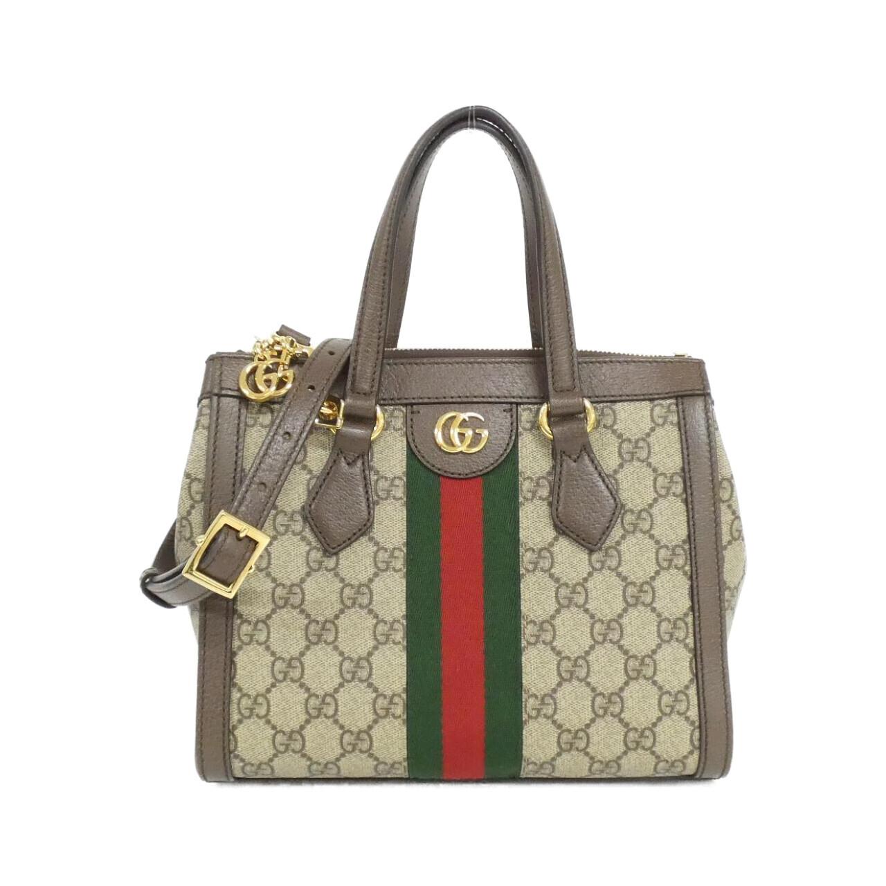 Gucci Ophidia Supreme Shoulder Bag Leather Canvas