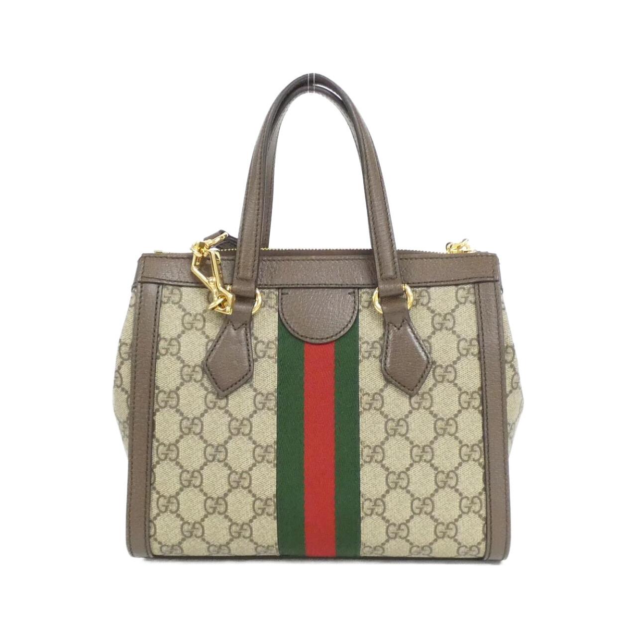 Gucci Ophidia Supreme Shoulder Bag Leather Canvas