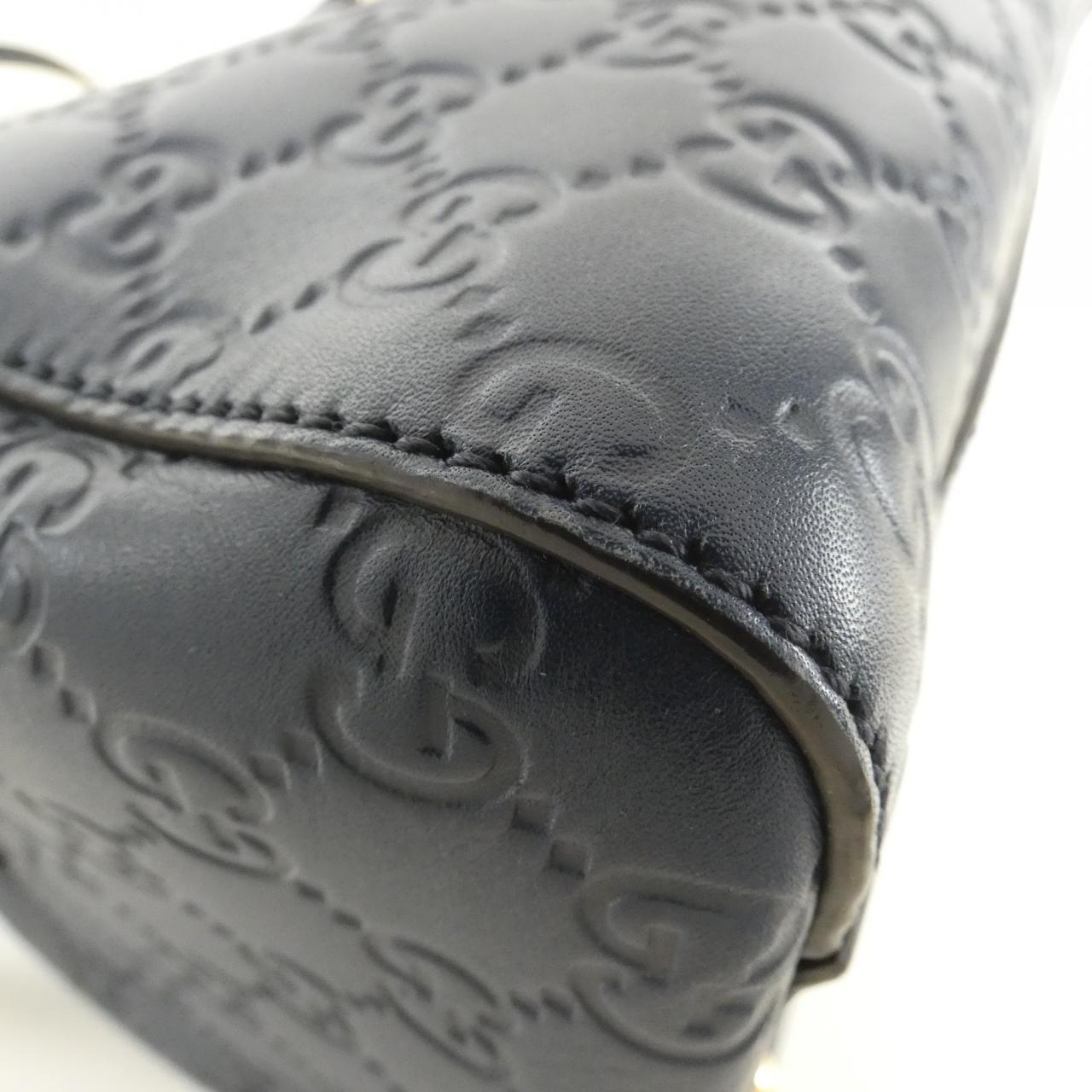Gucci Signature Boston Bag Leather Travel Bag