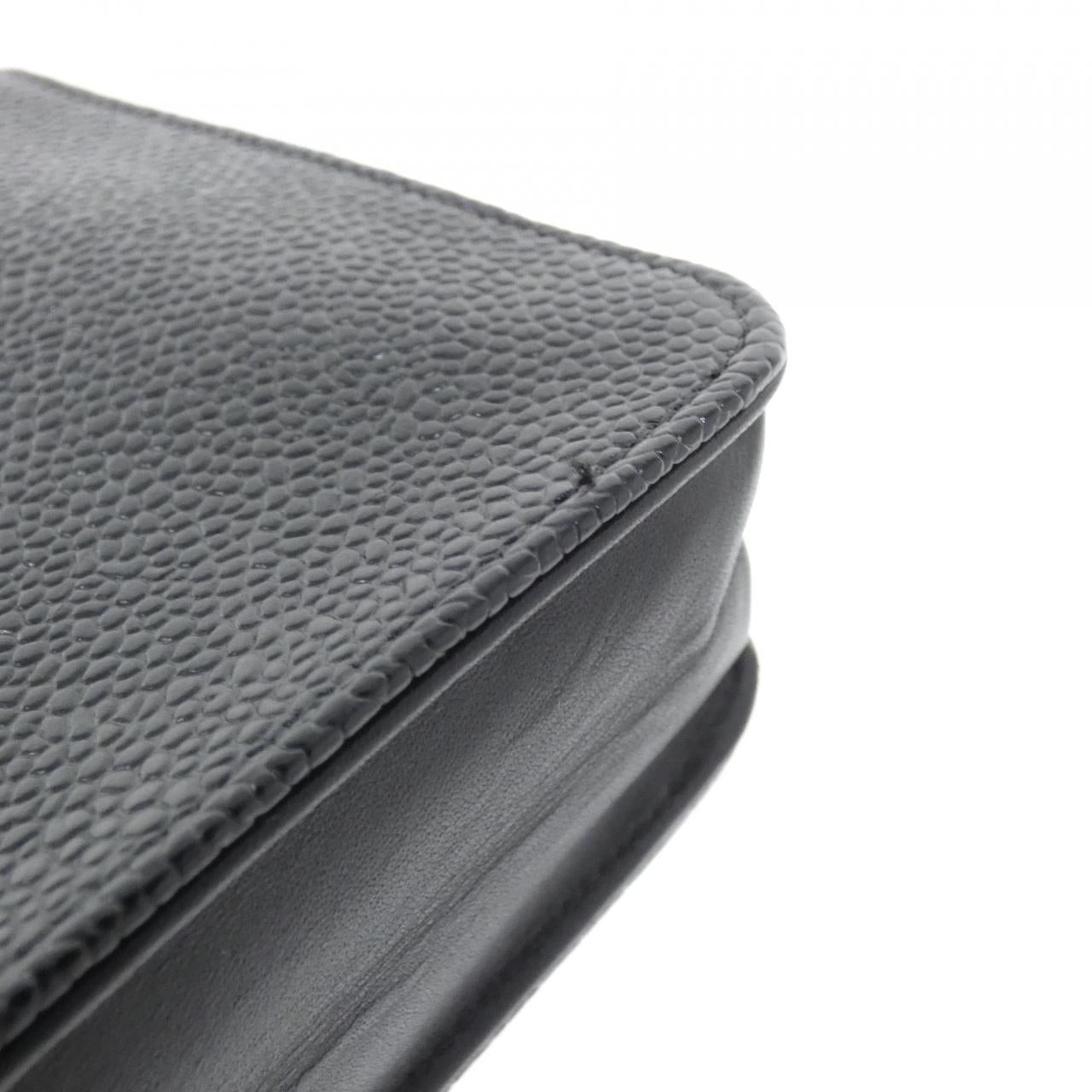 Chanel Timeless CC Line Caviar Skin Chain Wallet