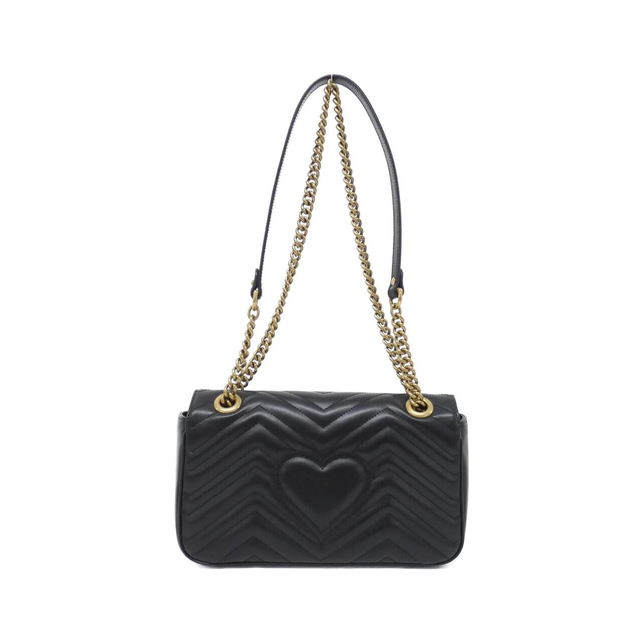 Gucci Marmont Chevron Shoulder Bag Leather Quilted Bag 3
