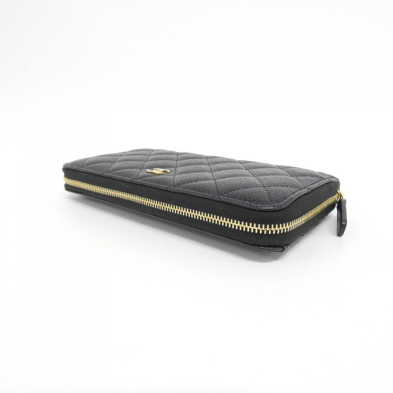 Chanel Timeless Classic Caviar Skin Long Wallet