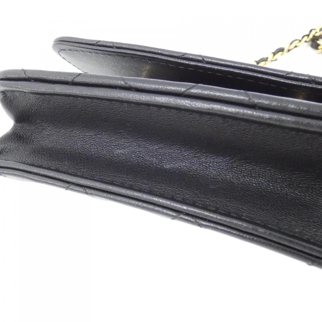 Chanel Timeless Classic Line Lambskin Chain Wallet