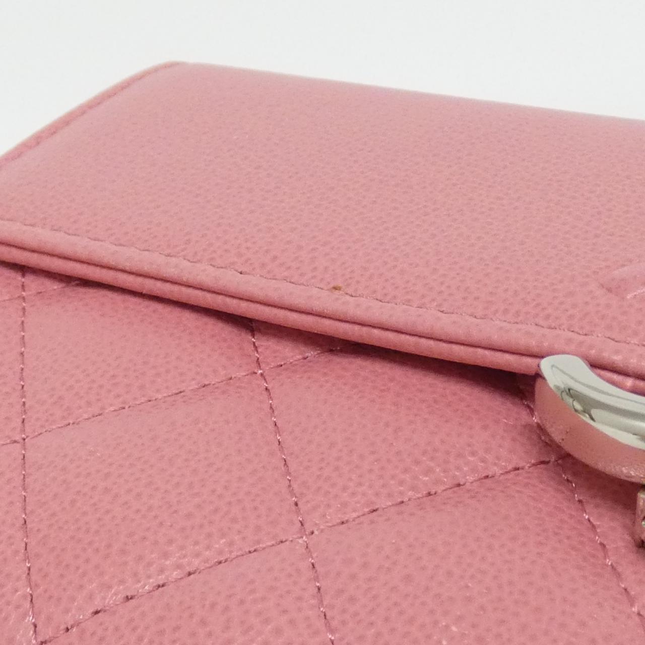 Chanel 2??? Long Wallet Caviar Skin Long Wallet