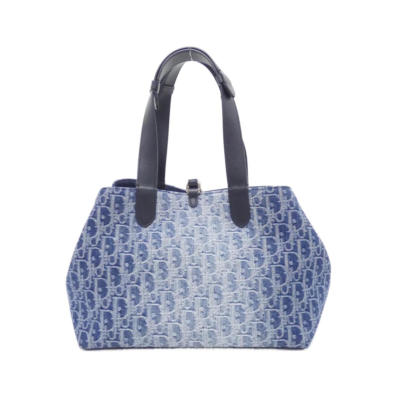 Dior Christian Toujours Oblique Bag Denim Travel Bag