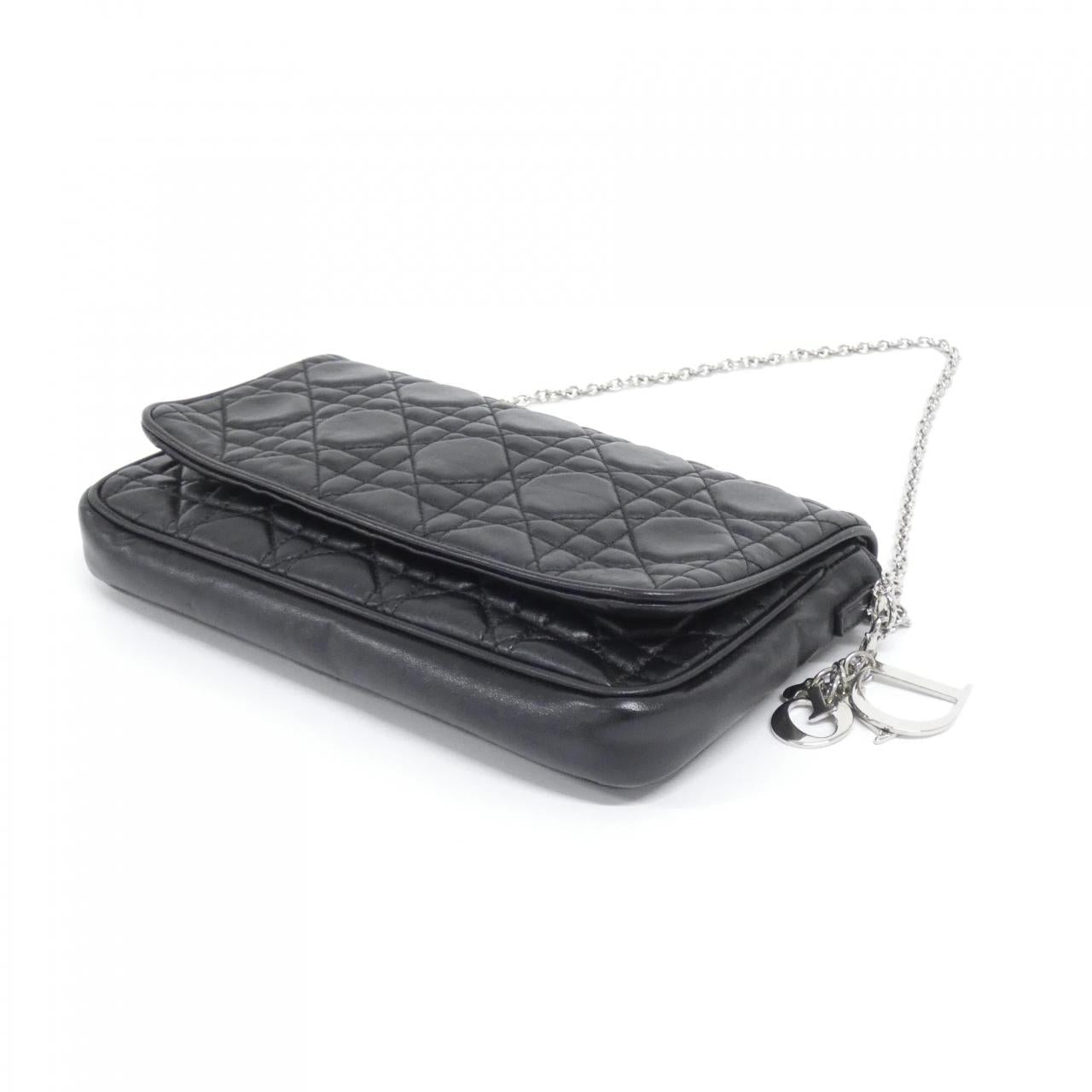 Dior Christian Shoulder Bag Leather Leather Shoulder Bag