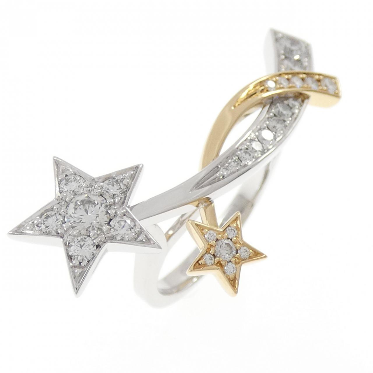 Chanel Comete 750 White Gold 750 Yellow Gold Diamond Ring