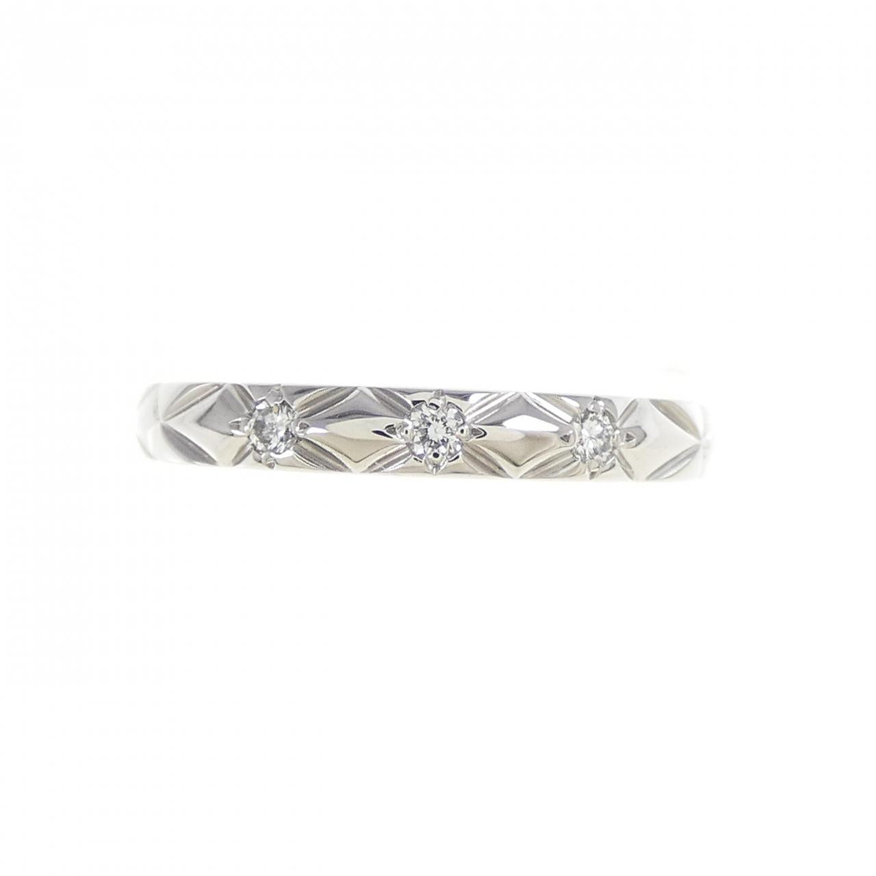 Chanel Matelassé Platinum Diamond Ring
