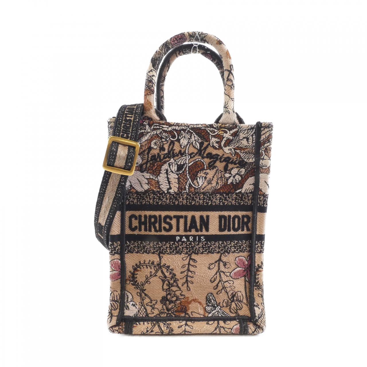 Dior Christian Jardin Magique Book Tote Bag Canvas Mini