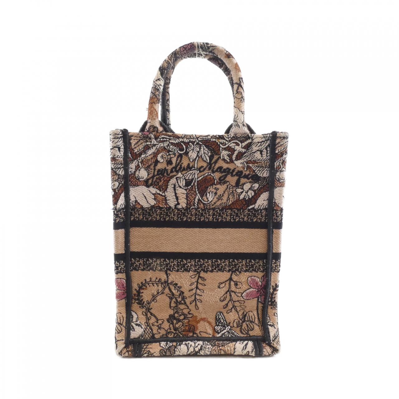 Dior Christian Jardin Magique Book Tote Bag Canvas Mini