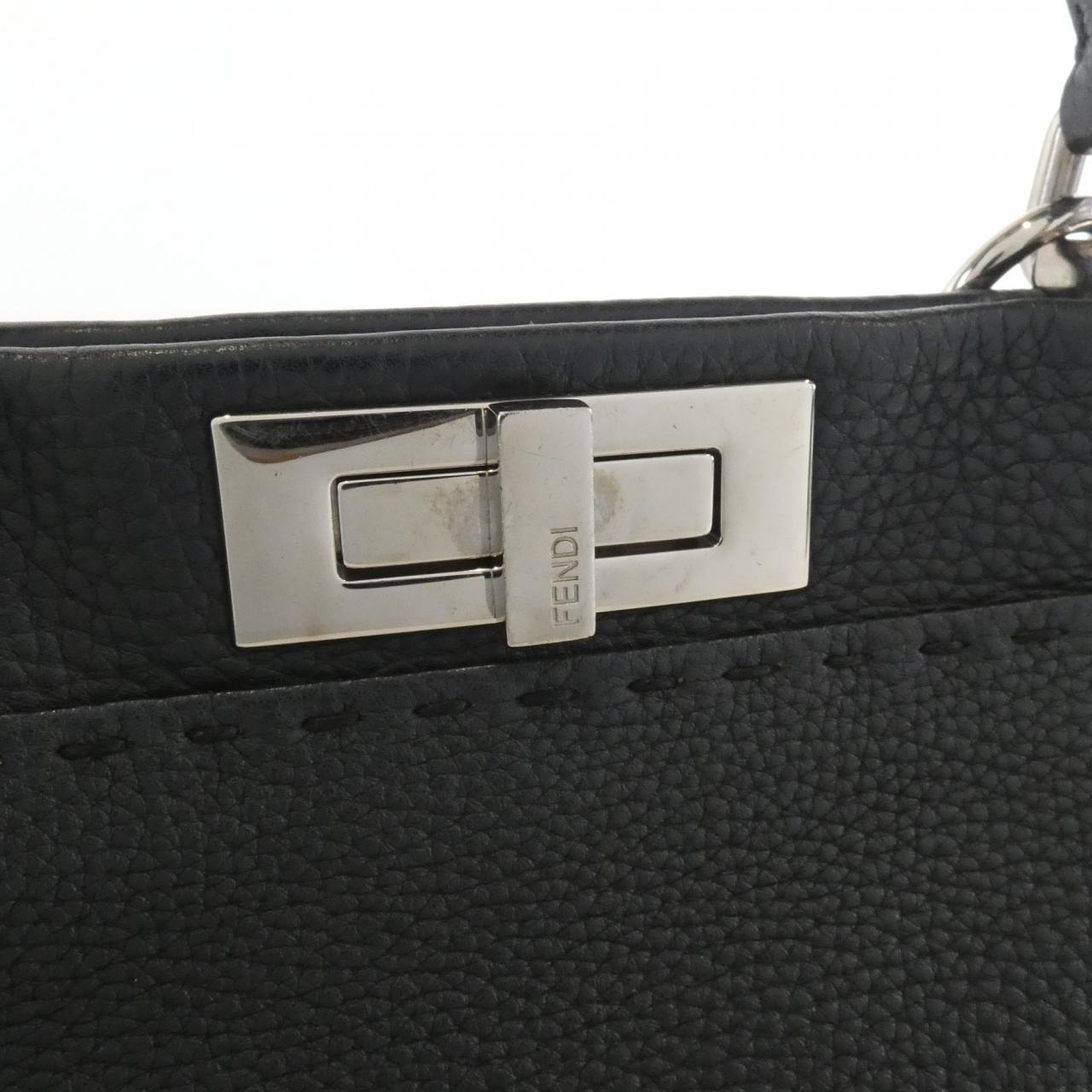 Fendi Selleria Peekaboo Bag Leather Travel Bag Leather Bag 1