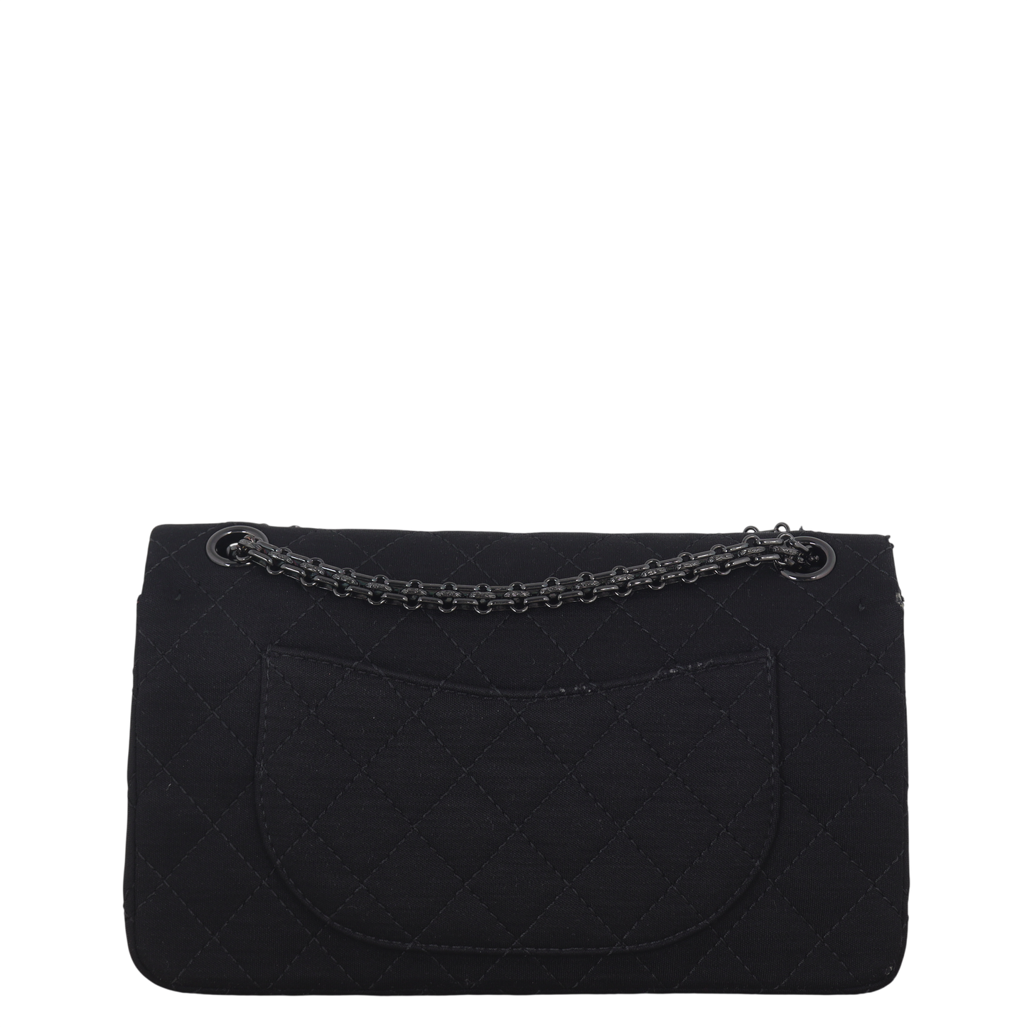 Chanel 2.55 Reissue 226 Double Jersey Handbag Quilted Black Crossbody Bag